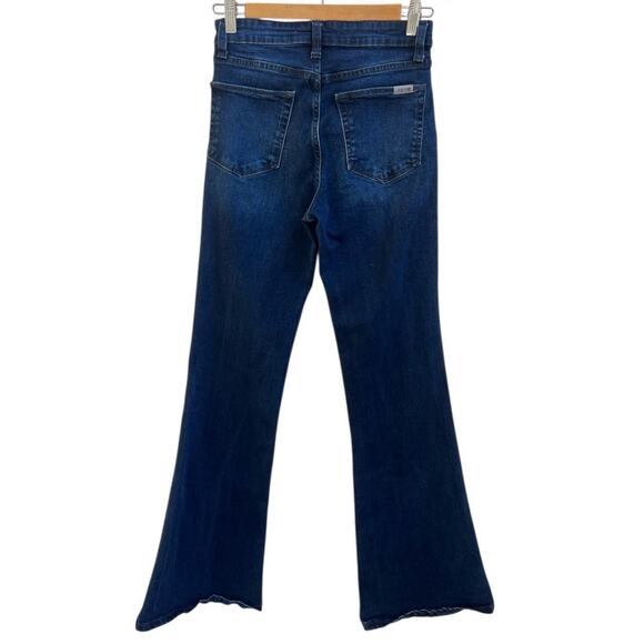 Joes Jeans Women Veles Dark Blue Flare Denim Stretch Whisker Sz 26 - Picture 3 of 6